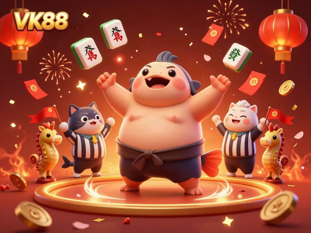 Experience VK88's thrilling gambling action with a lively underwater scene celebrating fun and excitement.
