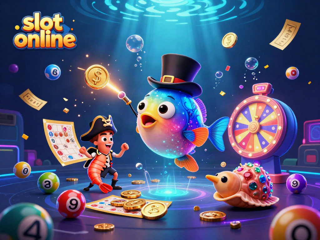 Spin to win with vibrant slot online featuring fish characters and energetic scenes.