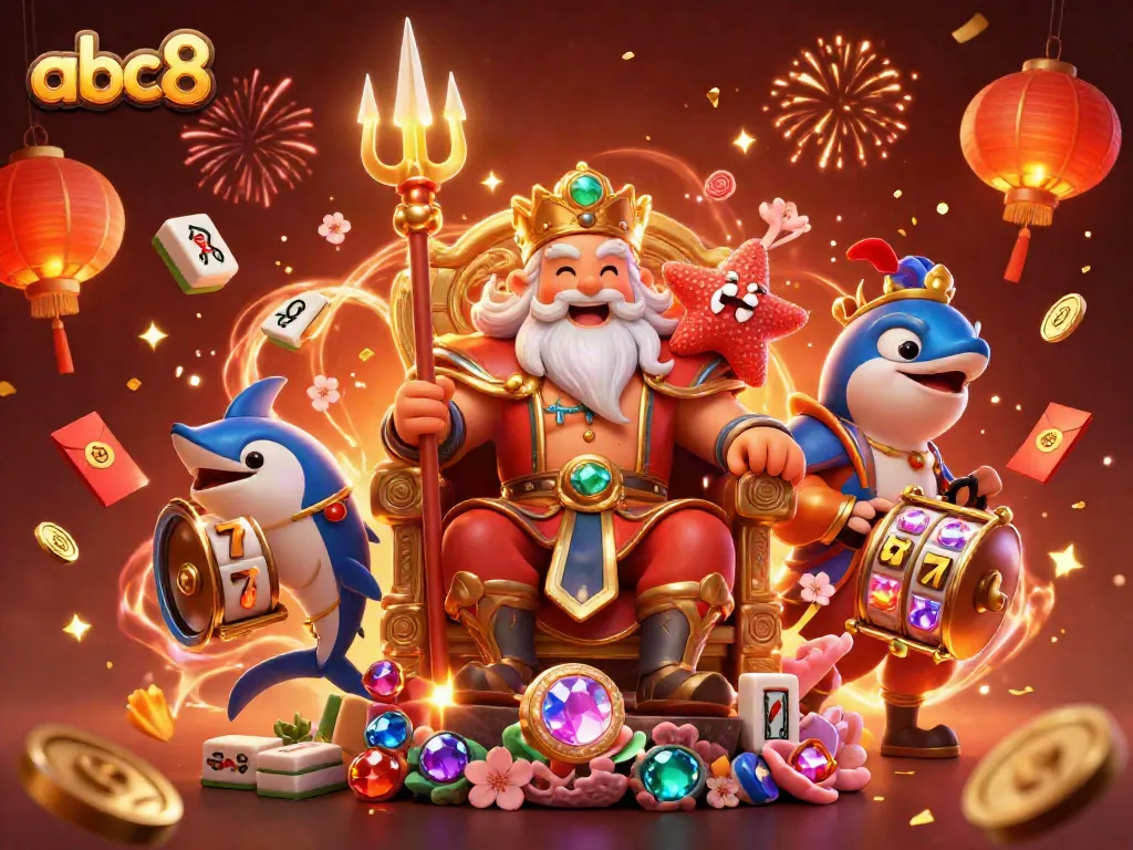 Experience the exciting action at abc8 with vibrant casino elements and captivating characters.