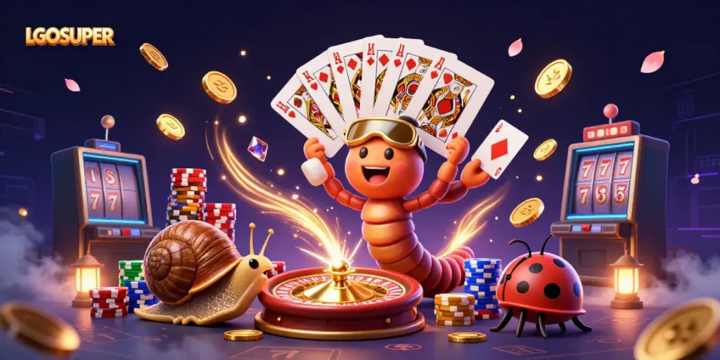 Experience thrilling wins at LGOSUPER with engaging casino characters and dynamic gaming action.