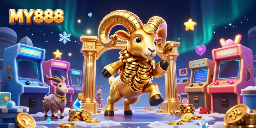 Enjoy dynamic gaming action at MY888 with vibrant casino-themed characters and atmosphere.
