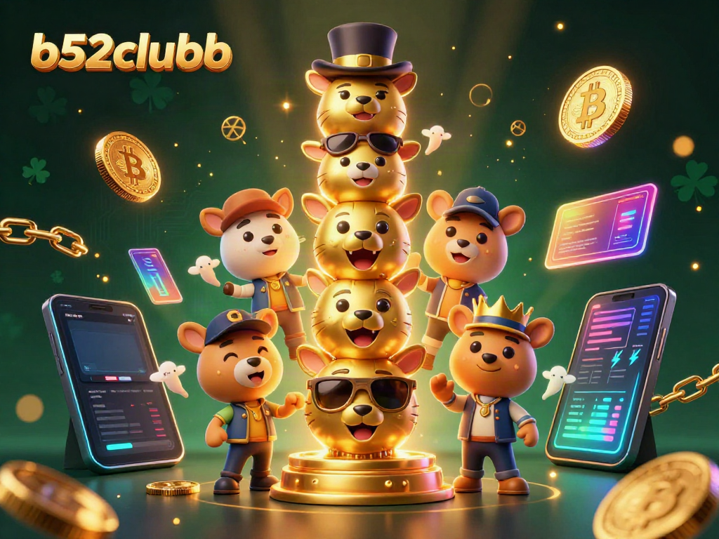 Engage with b52clubb through vibrant animations and casino-themed visuals.