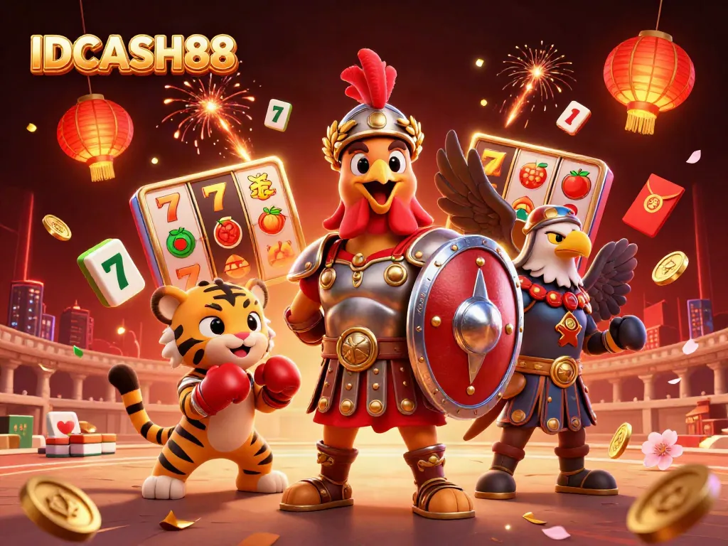 Play thrilling slots and live action with IDCASH88's vibrant games in a rich 3D illustration.