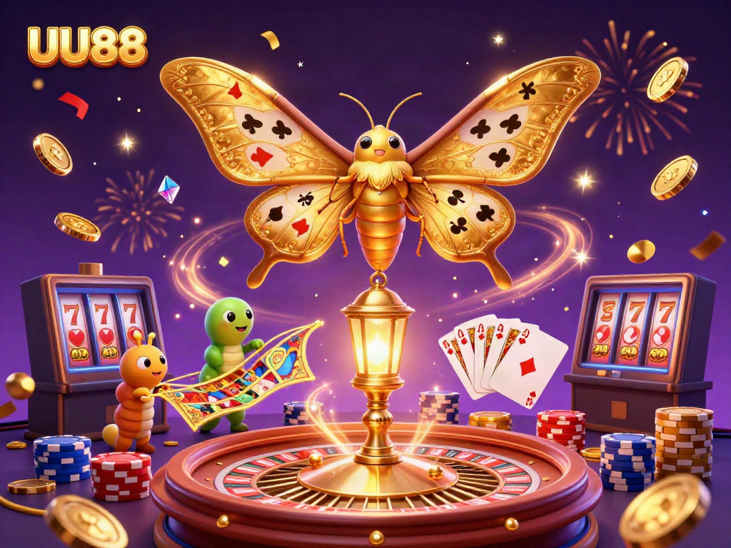 Experience thrilling gameplay with UU88 as you win with vibrant casino elements and golden rewards.