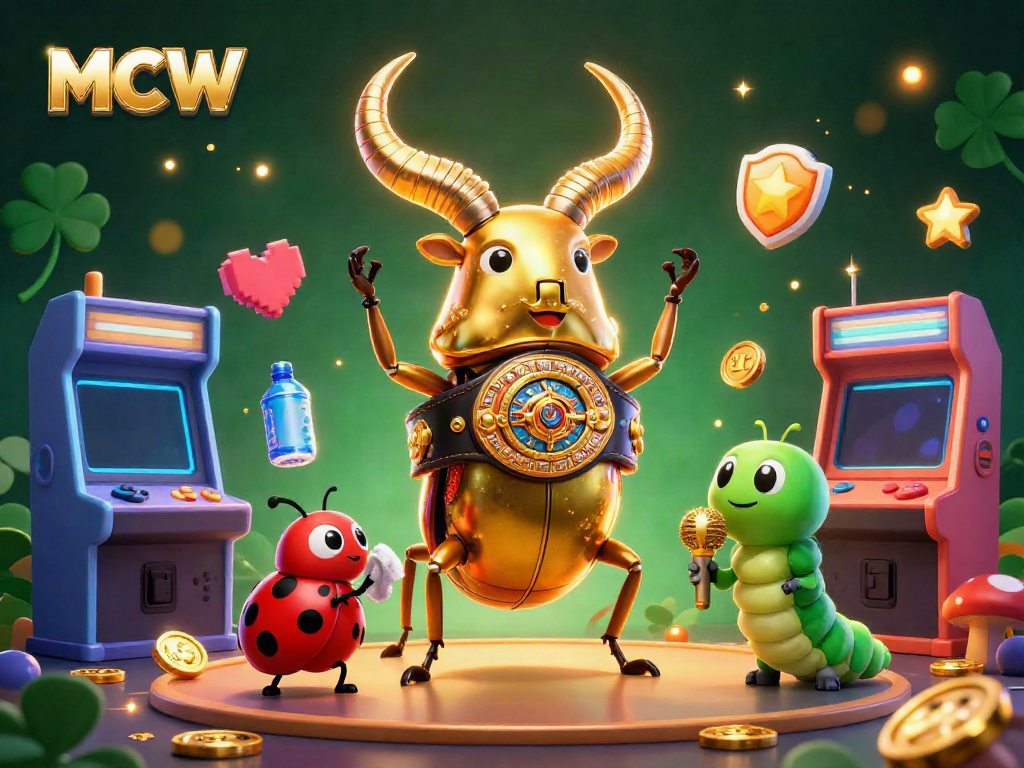 Engage in thrilling gameplay with MCW, featuring a dynamic boxing beetle champion ready for action.