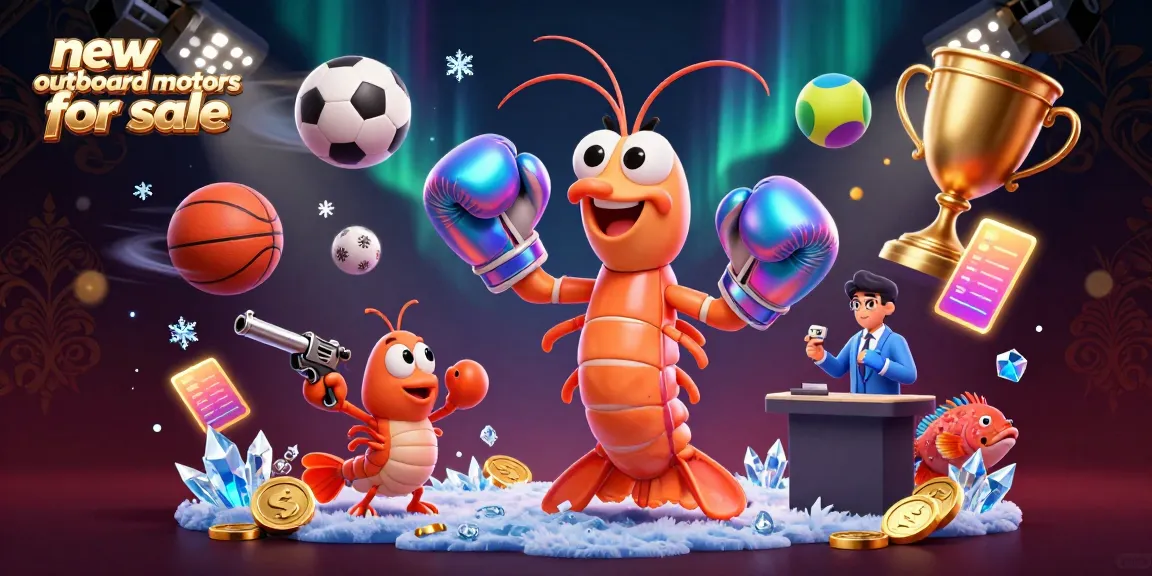 Experience exciting gameplay with new outboard motors for sale, captured in a vibrant, dynamic scene showcasing marine creatures and sports elements.