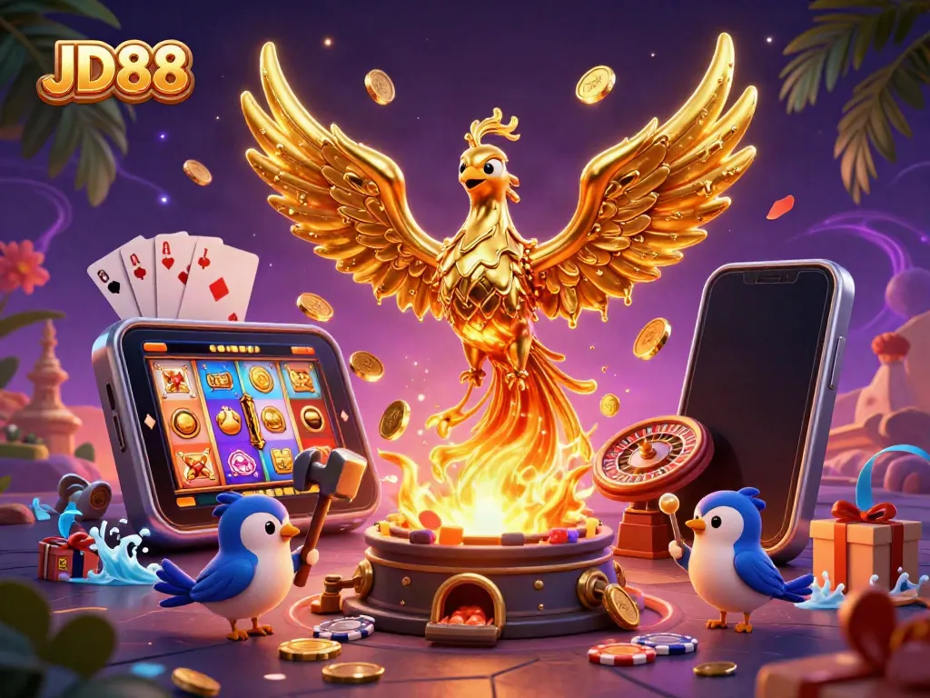 Engage in thrilling gameplay at JD88 with diverse casino games and vibrant 3D graphics.