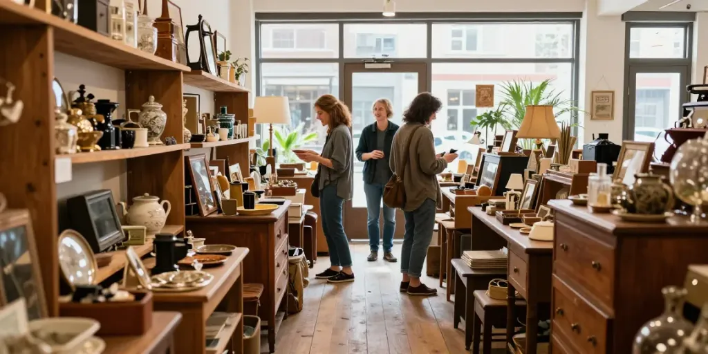Browse around this site for unique antiques in a warm shop atmosphere.