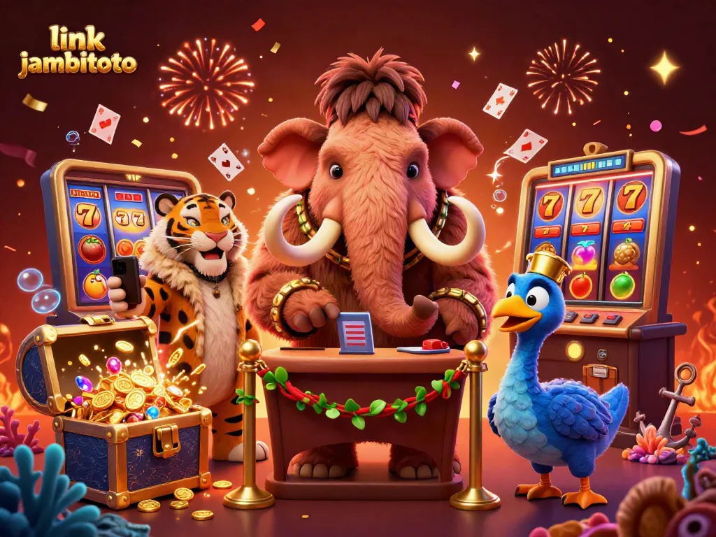 Experience the excitement of gaming at link jambitoto with vibrant casino characters and dynamic elements.