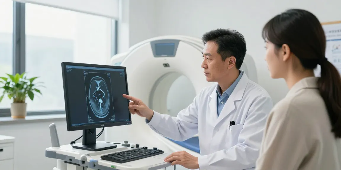 Moderne Diagnostik im Diagnostikzentrum Wolfsburg mit Radiologe und Patient im Gespräch.