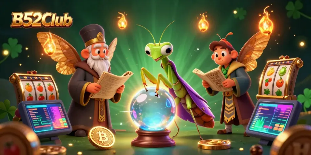 Experience the thrilling game dynamics of B52Club with vibrant characters and rich casino elements.