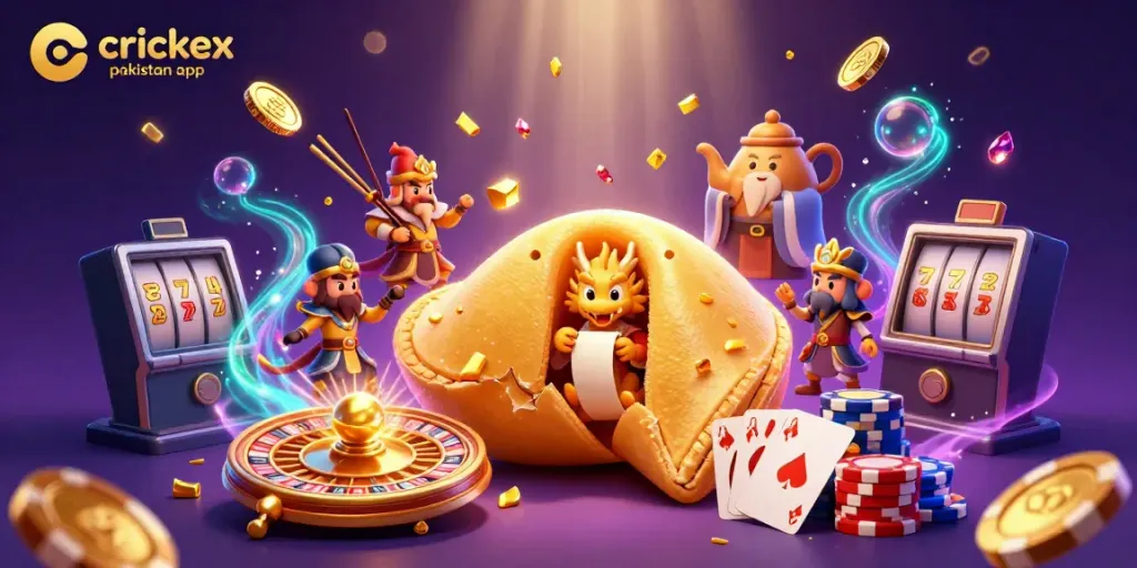 Experience the excitement of the crickex pakistan app with vibrant 3D characters and dynamic casino elements.